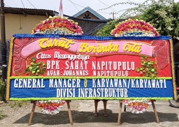 papan bunga gandeng styrofoam