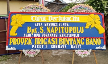 papan bunga gandeng styrofoam