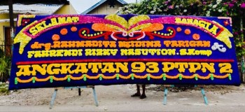 papan bunga pernikahan harga murah di Medan