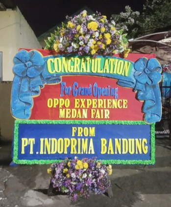 papan bunga styrofoam mahkota bunga segar